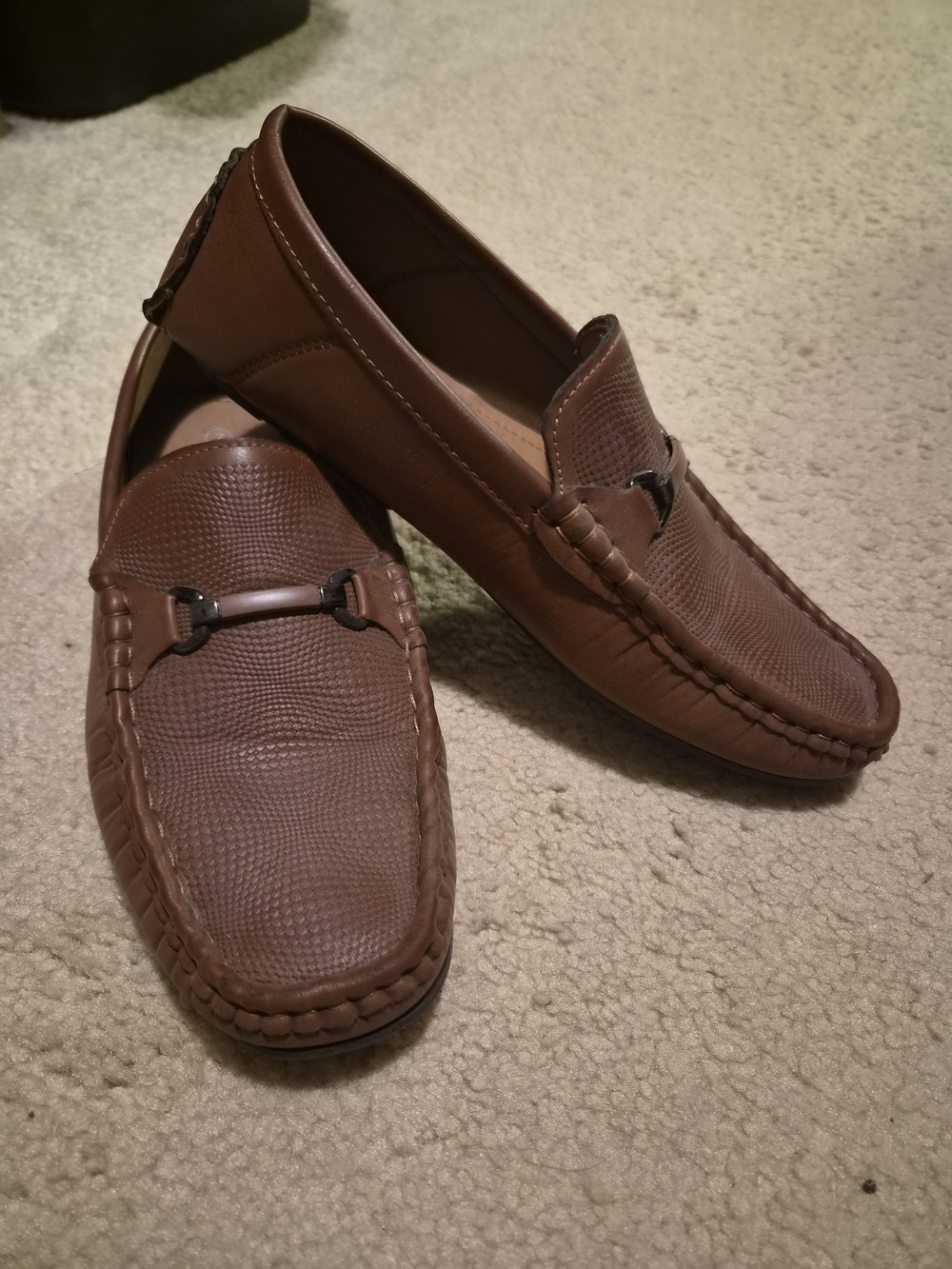 Boy's Brown Loafers Slip-On